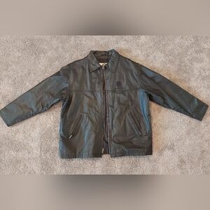 North End All Climate Men's Black Leather Performance Jacket